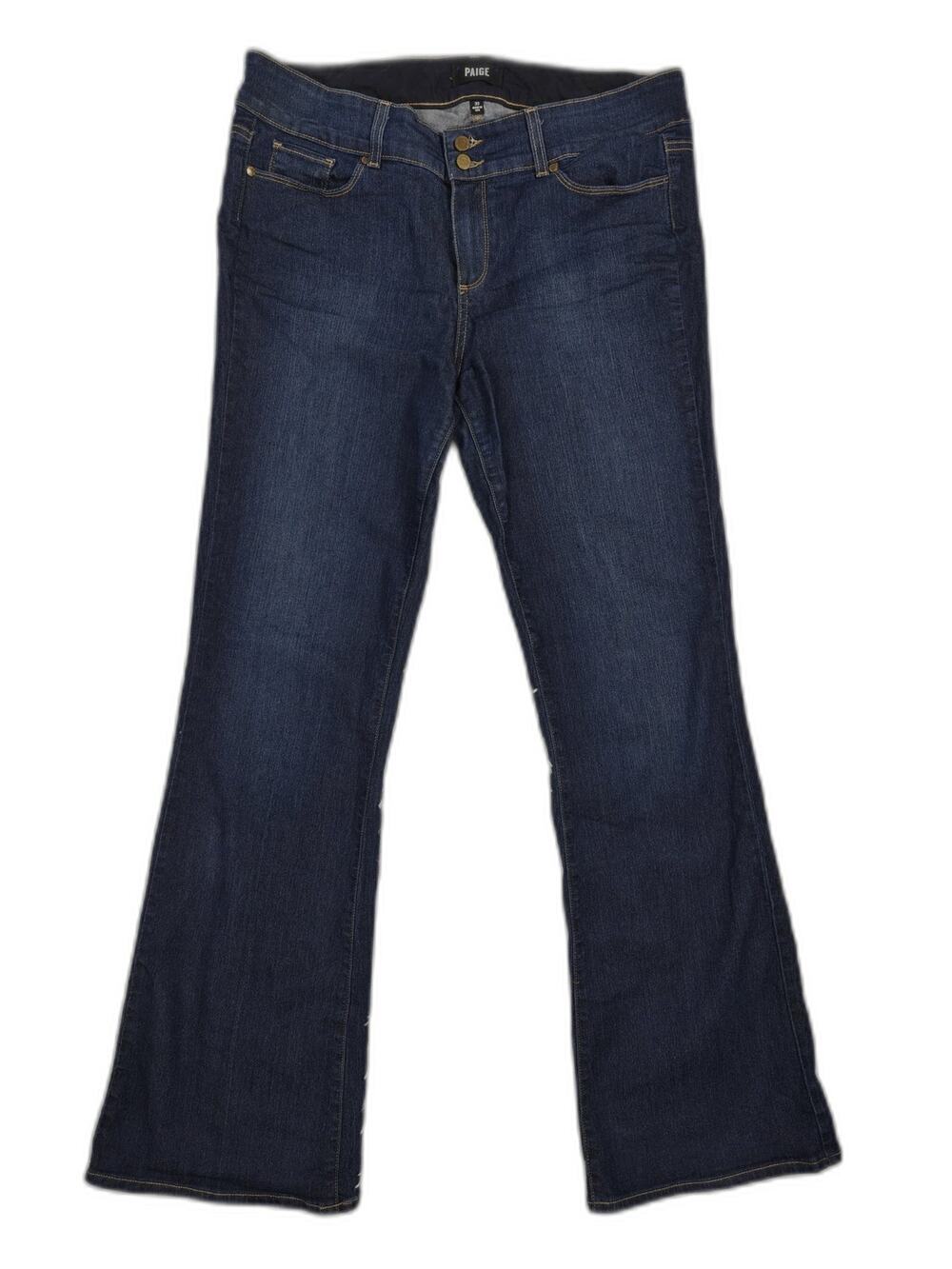 Womens PAIGE Hidden Hills Bootcut Jeans Dark Blue Size 33